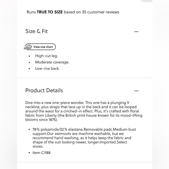 JCrew Strappy one-piece in Liberty®
Marguerite fabric Black Floral Swimsuit 8 - Picture 5 of 5